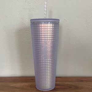 💜 LAST ONE 💜 Starbucks unicorn grid iridescent tumbler